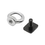 Flat Head 4x4 Eye Bolts For Roof Racks , Stainless Steel Roof Rack Eye Bolt