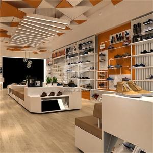 Quality ODM Electroplates Retail Shoe Display Racks Store Wall Shelf wholesale