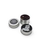 Cylinder Rustproof Printed Tin Boxes Multipurpose With PVC Window