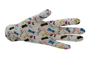 Quality Flower Printed Cotton Cosmetic Gloves Protecting Fingertip From Drying wholesale