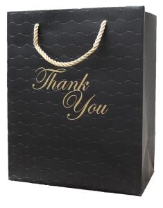 Quality Large Luxury Custom Black Shopping Paper Bags For Gift Packaging Jewelry Clothes Boutique wholesale