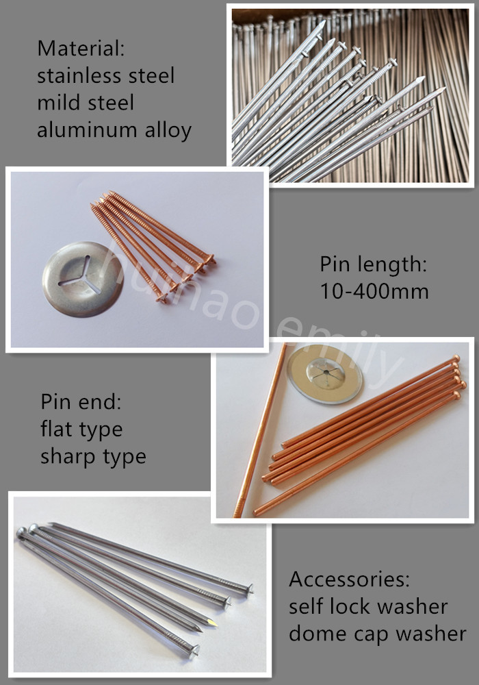 Powerbase 3.4mm Zinc Plated Mild Steel Stud Welding Pins, Galvanized Steel CD Weld Pins
