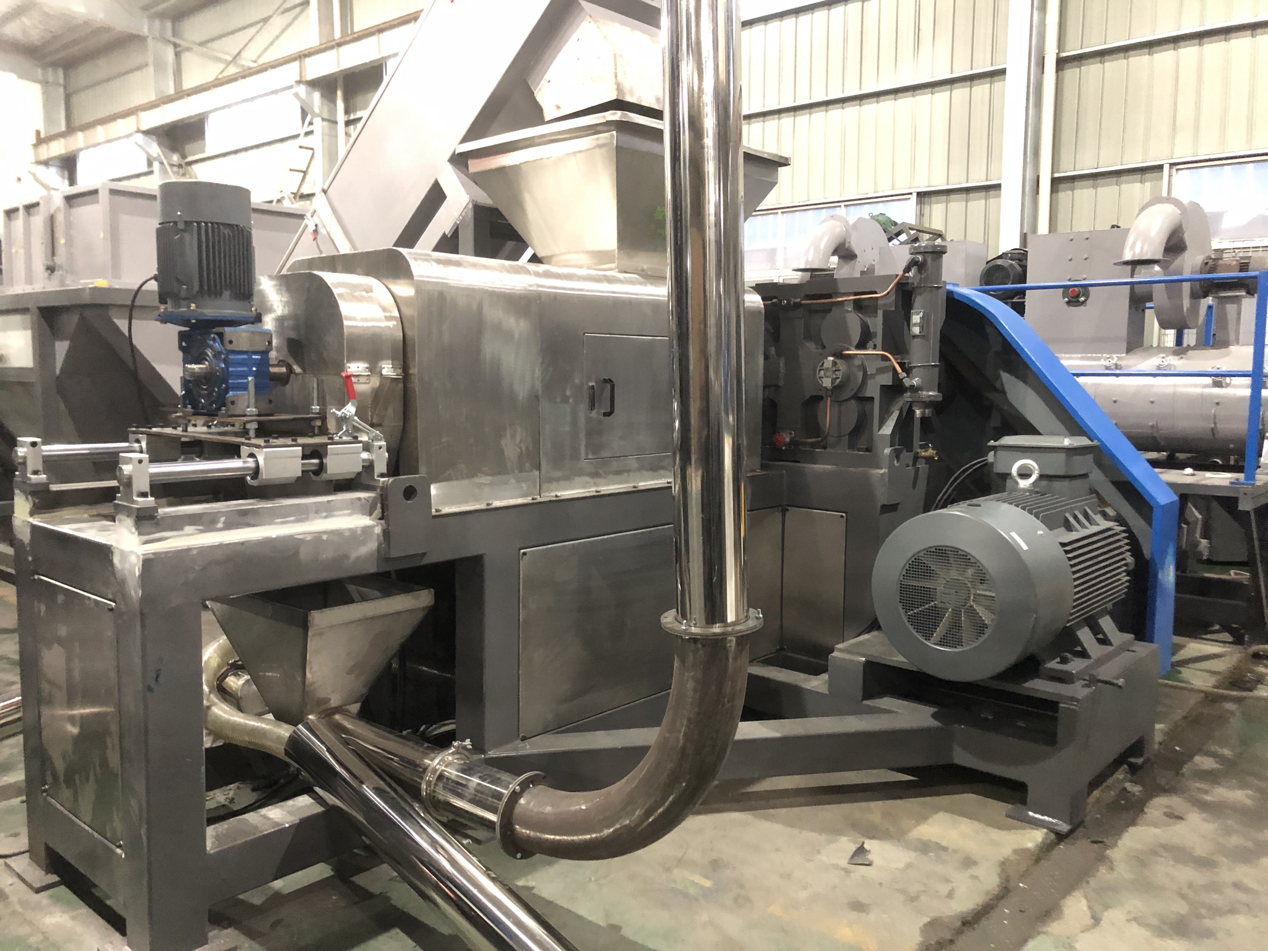 Hot Cut PE PP Plastic Pelletizing Machine 300-1000kg/H PET Pelletizer