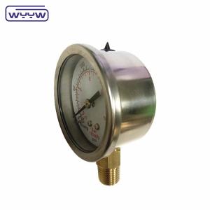 Quality Back Connection Pressure Gauge Manometer Shock Resistant 60mm wholesale
