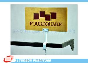Quality MDF Wooden CNC Engraving LOGO Display Brand For Retail Shop , UV Painting wholesale