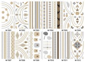 Quality Stock wholesales metallic tattoo designs wholesale