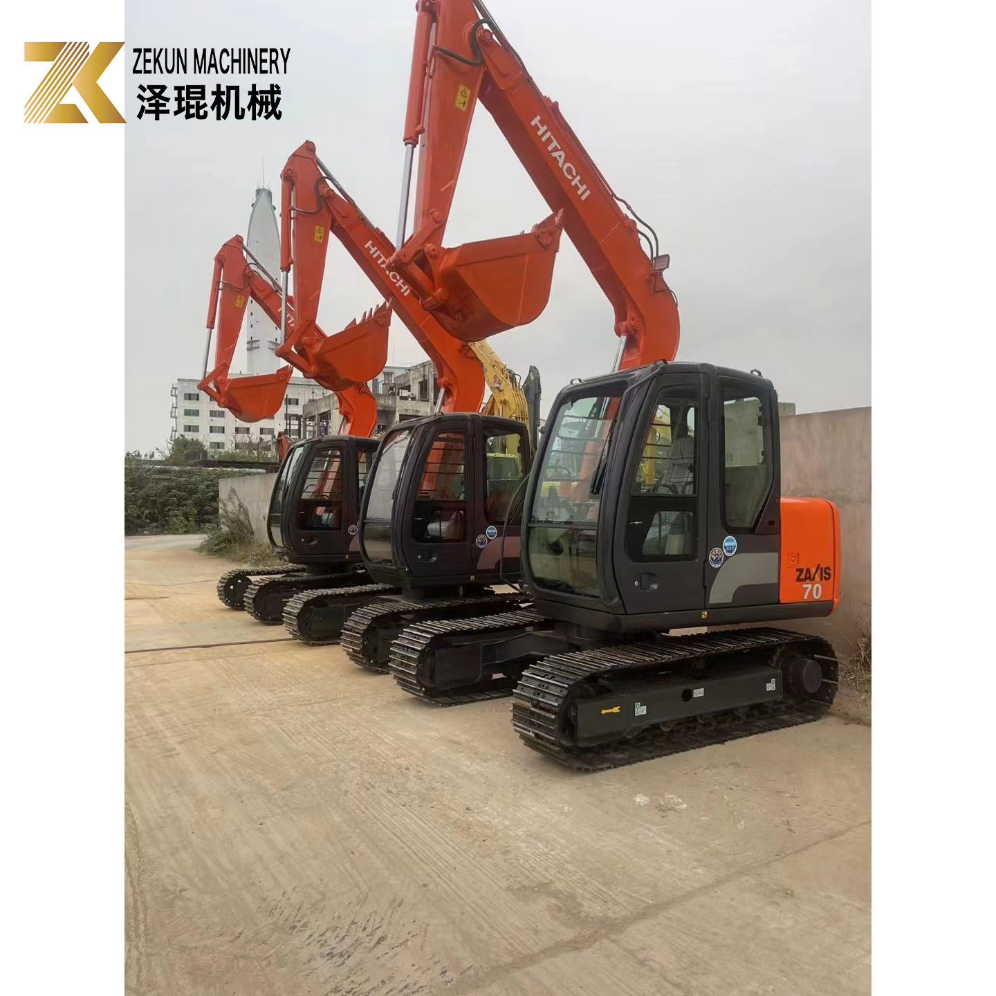Second Hand Hitachi ZX70 Excavator with 2015 Year and Other Hydraulic Valve