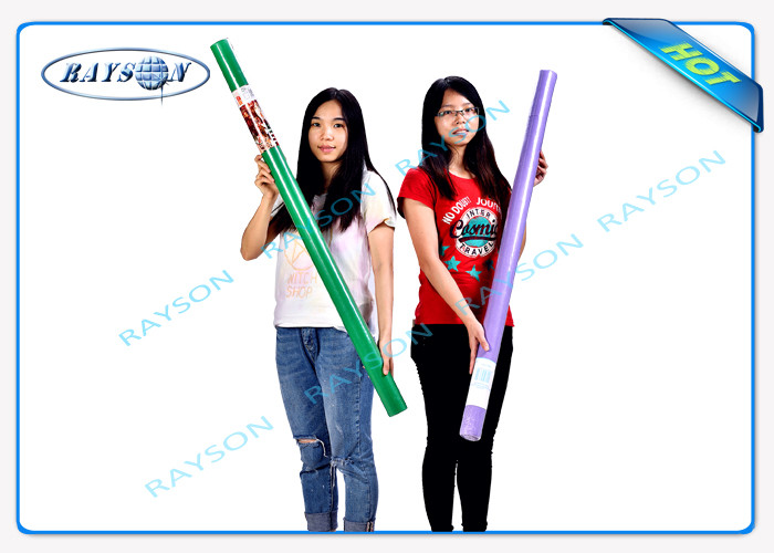 Popular Pantone Disposable Non Woven Tablecloth in Small Roll Packing