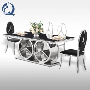 Quality 19x20x42inch High Back Dining Room Chairs Leather Upholstery Linear Stitching wholesale