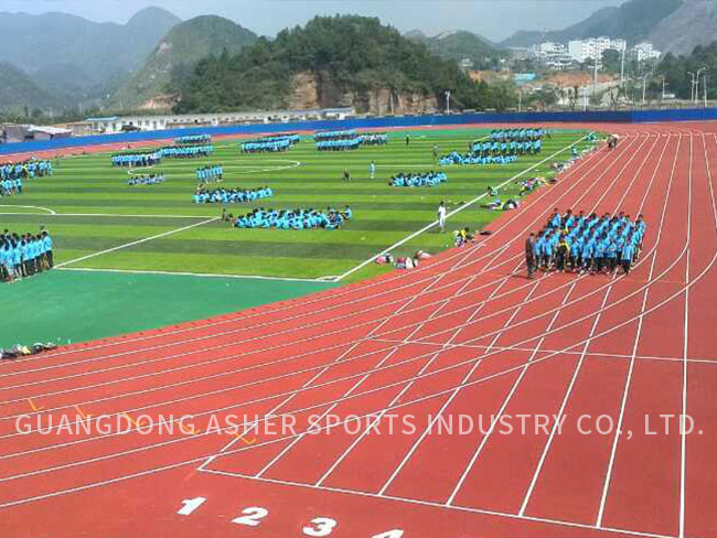 Anti UV Tartan Running Track Highly Weatherproof EPDM Material