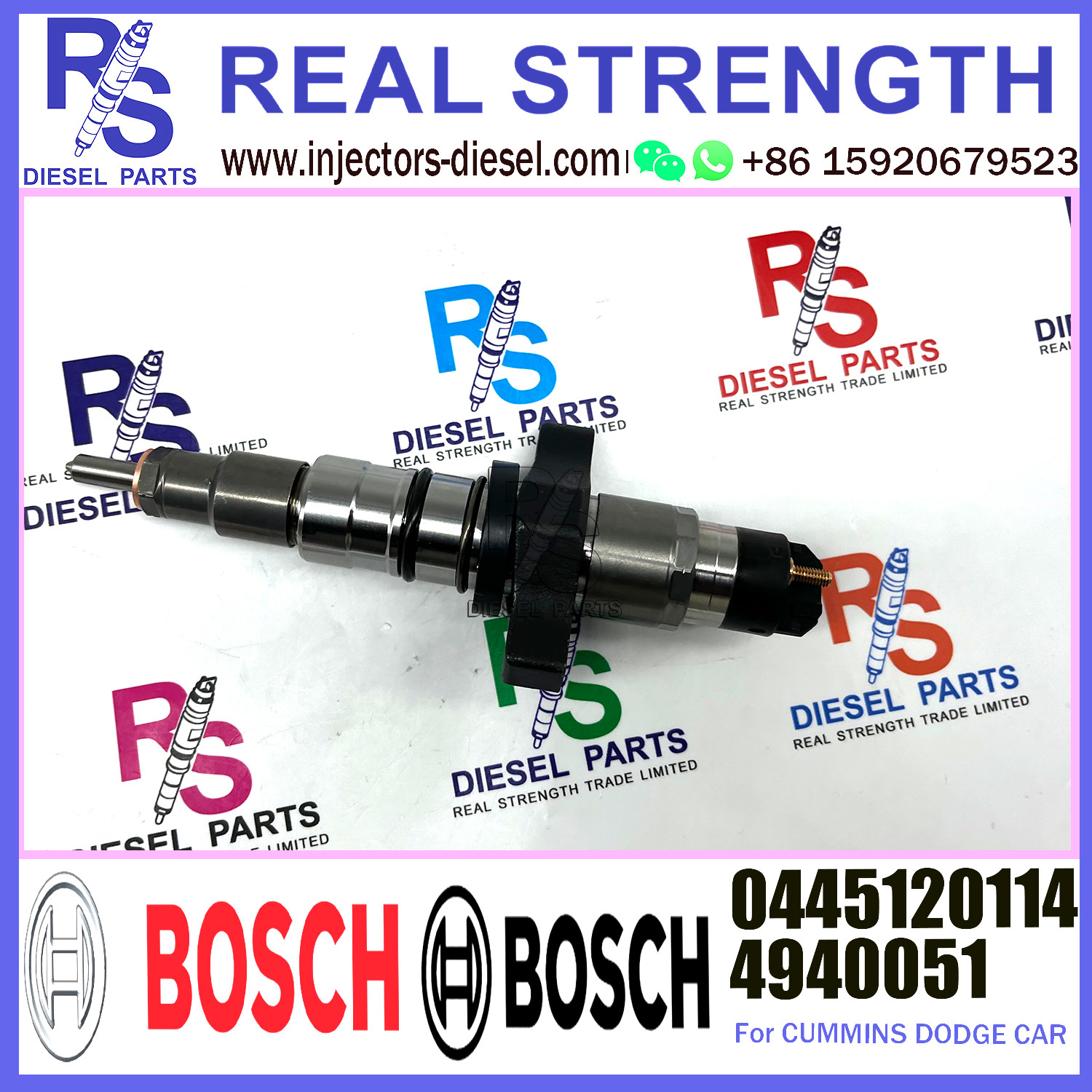 BOSCH Diesel Injector 0445120114 4940051 Diesel Engine Parts 0445120114 4940051 For CUMMINS Diesel Engine