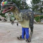 LED Light Animatronic Raptor Costume Real Dinosaur Suit 4.5m Length