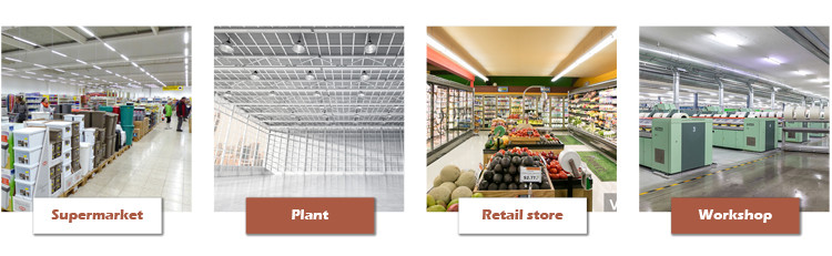 50W Supermarket Lighting Solutions , 8000lm LED Linear Lighting