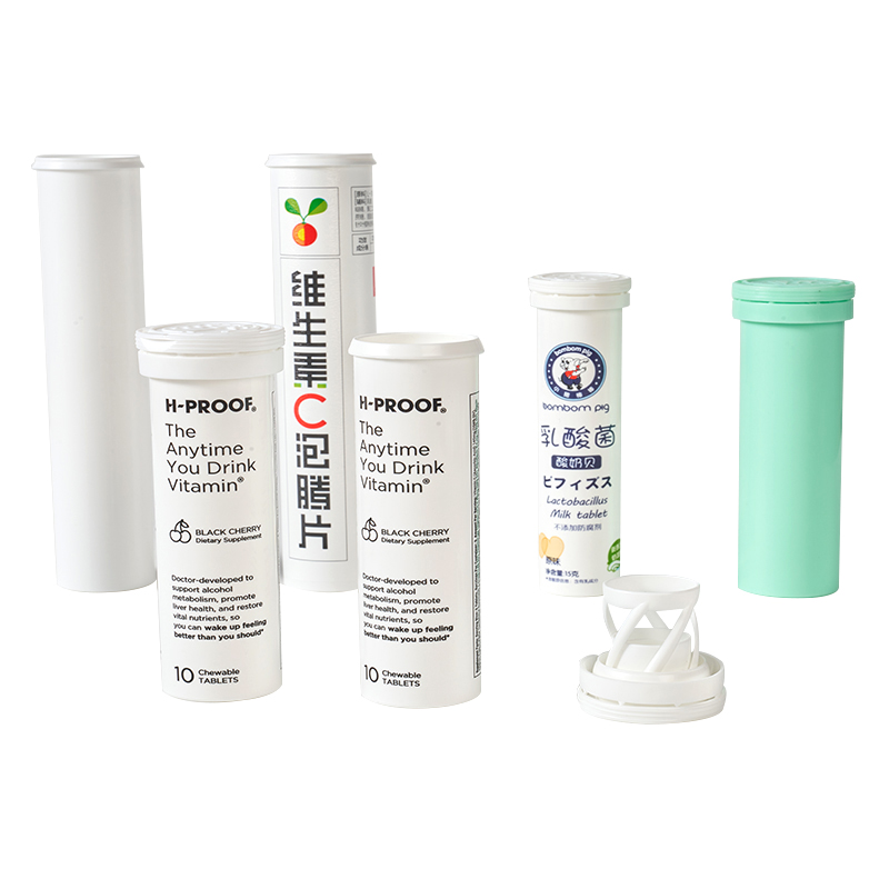 2024 Branded Effervescent Tablet Tube for Vitamins Custom Printed Empty Packaging