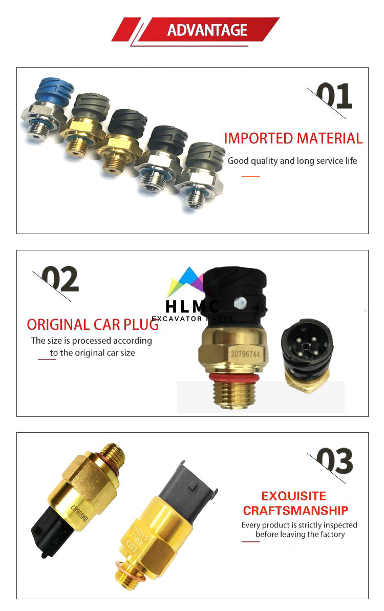 VOE22899626 22899626 EC460 EC460B Excavator D12 D13 Engine Oil Pressure Sensor