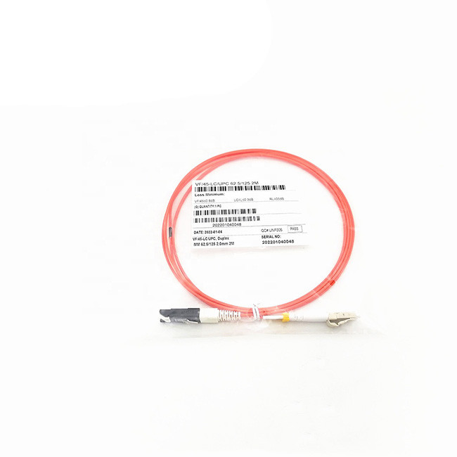 VF45 to LC fiber optic patch cord types Duplex 3.0mm 2.0mm PVC Multimode OM1