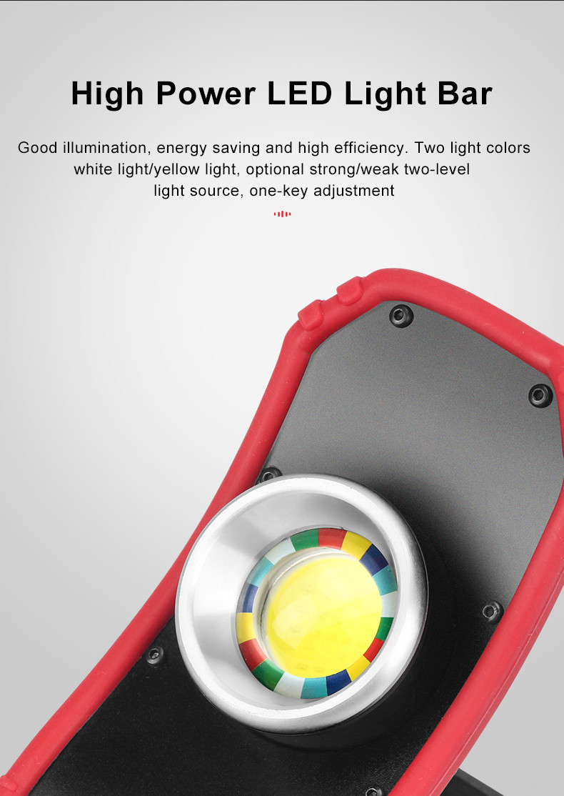 Portable 5W COB Rotation Working Lamp 600lm With Magnetic For Car Paint Inspection