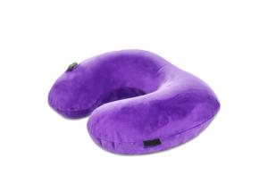 Quality outdoor product U Shape Inflatable Car Pillow Airplane Neck Pillow blue pillow wholesale