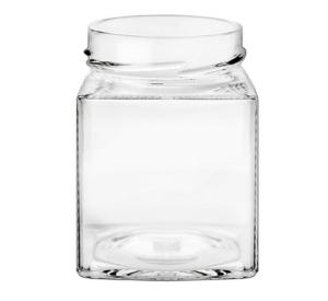Quality Classic European Style FDA 300ml Square Glass Jars wholesale