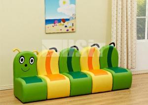 Quality Baby Seat Kids Toys Economic Child 5 Seater Kawaii Cute Caterpillar Kids Sofa Children Couch wholesale