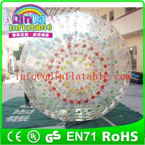 Quality QinDa Inflatable water rolling ball aqua zorb ball hamster playing ball wholesale