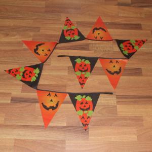 Quality Halloween Triangle Flag Bunting Pumpkins wholesale