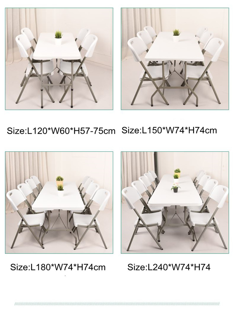 Banquet Outdoor Plastic Folding Table 4ft 5ft 6ft Rectangular