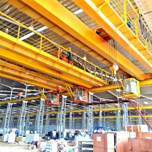 China QD Model Electric Double Girder Bridge Crane With Top Running Trolley on sale
