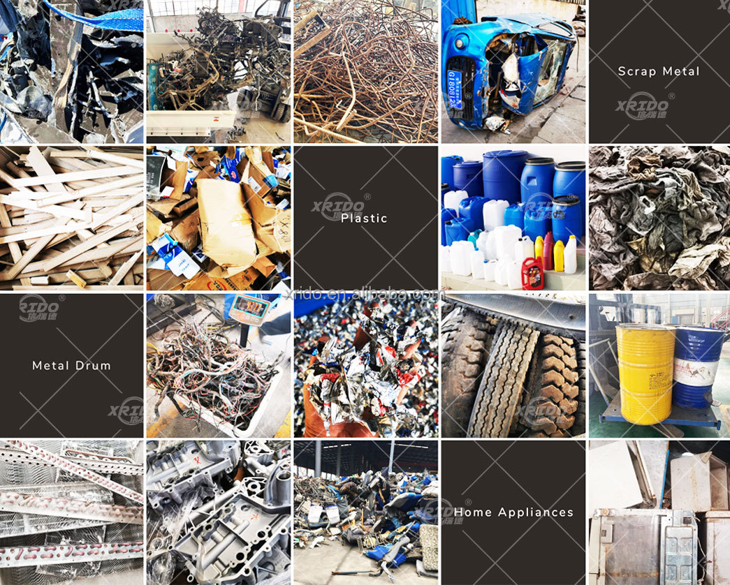 Stainless Steel Copper Metal Recycling Shredder Heavy Duty Metal Shredder Machine