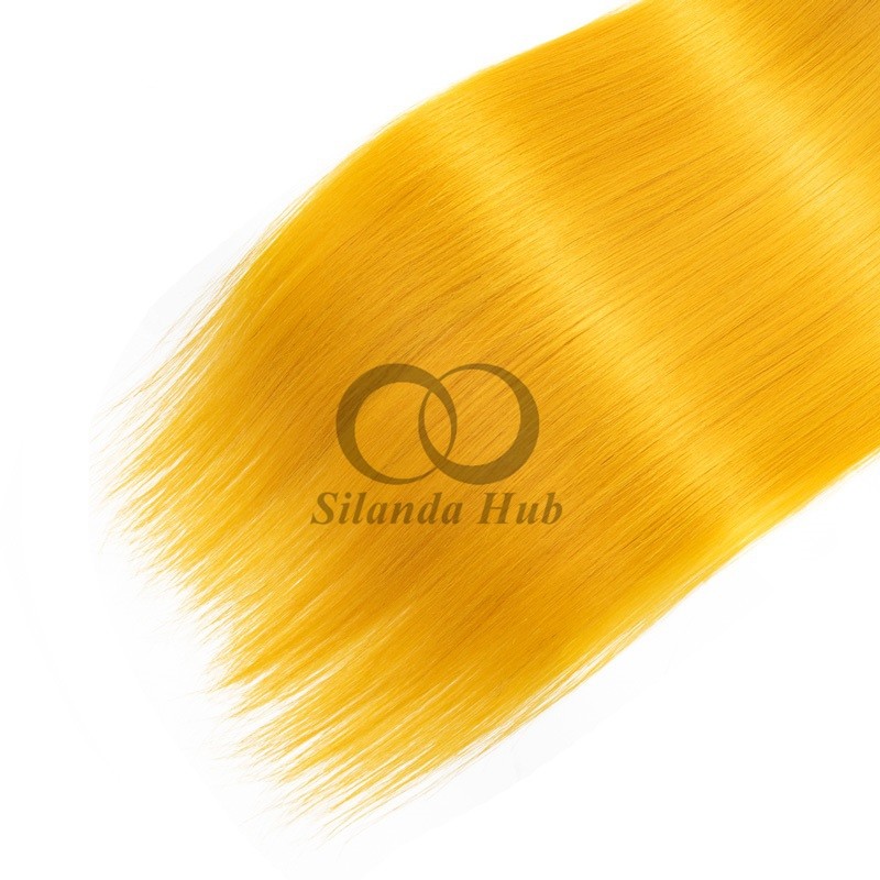 #T1B/Orange Straight Remy Human Hair Bundles Sew In Weave Bundles Brazilian Bundle Deals