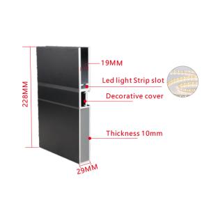 Quality Aluminium Profile Glass Guardial Base Railing Glass Aluminum Channel With LED Light wholesale