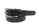 Handcraft Ladies Cow Leather Belts Hollow Holes With Zinc Alloy Pin Buckle