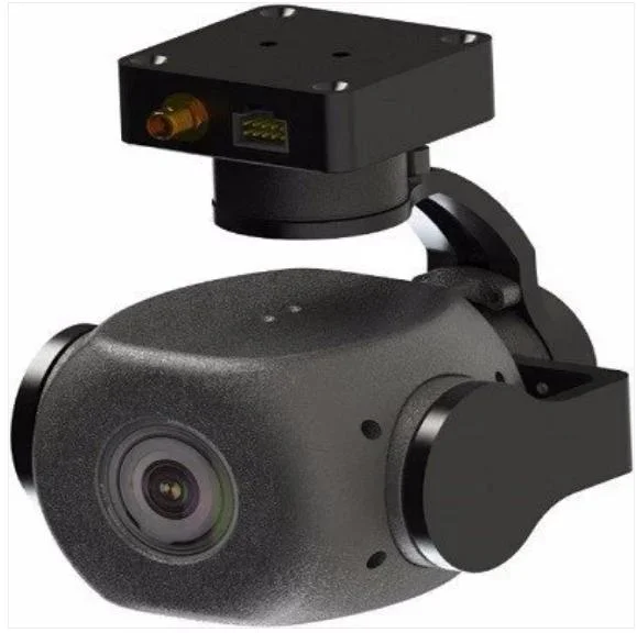 Lighting Drone by Tether Cable Supply Power Continuously 24 Hours for Emergency Lighting