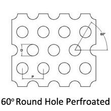 Stainless Steel 304 Perforated Metal Mesh, 0.5mm to 10mm Round Hole
