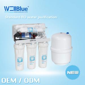 Quality 5 Stages Undersink Reverse Osmosis Water Filter Machine 3.2 G Steel Tank 110V/220V wholesale