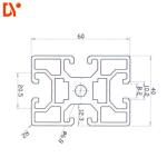 Aluminum Industrial 40X60 Extrusion Aluminum Profile