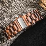 Male Elegant Walnut Wooden Quartz Watch High Quality Sporty Type 1010-3