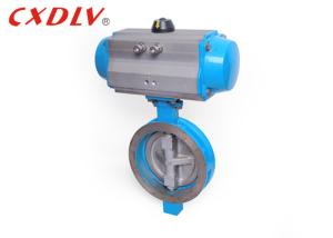 Quality Rotary Actuator Wafer Butterfly Control Valve Spring Return Pneumatic wholesale