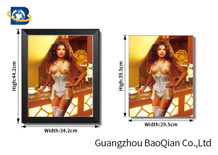 3D Flipped Wall Decorative Photos With Sexy Naked Beautiful Girl