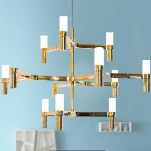 Quality Art Design 12/30 heads LED Crown Major Gold pendant light lamp hall restaurant dining room Crown Major (WH-MI-84) wholesale
