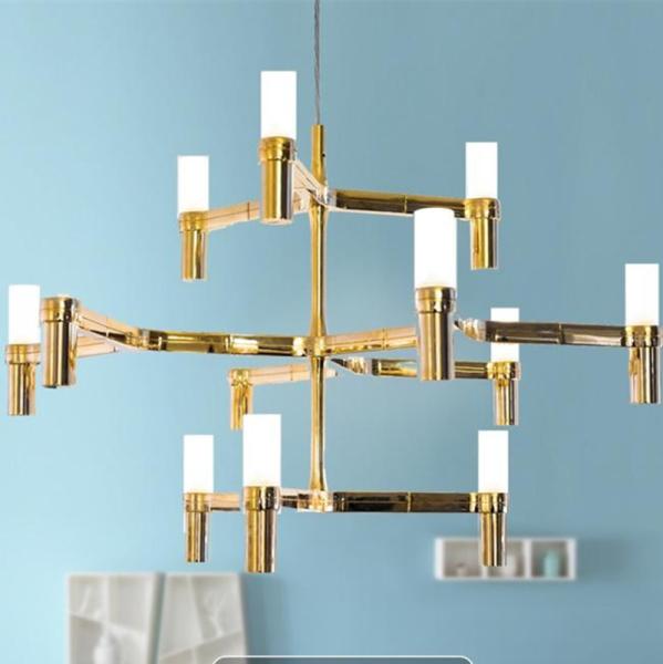 Art Design 12/30 heads LED Crown Major Gold pendant light lamp hall restaurant