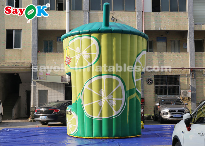 Best Inflatable Tent 5m High PVC Inflatable Lemonade Stand Booth With Blower For Business