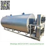 Stainless steel Milk Cooling Tank Body For Lorry Trucks 8CBM- 25CBM