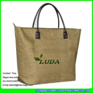 Quality LUDA foldable shopping bags paper straw italian handbags wholesale