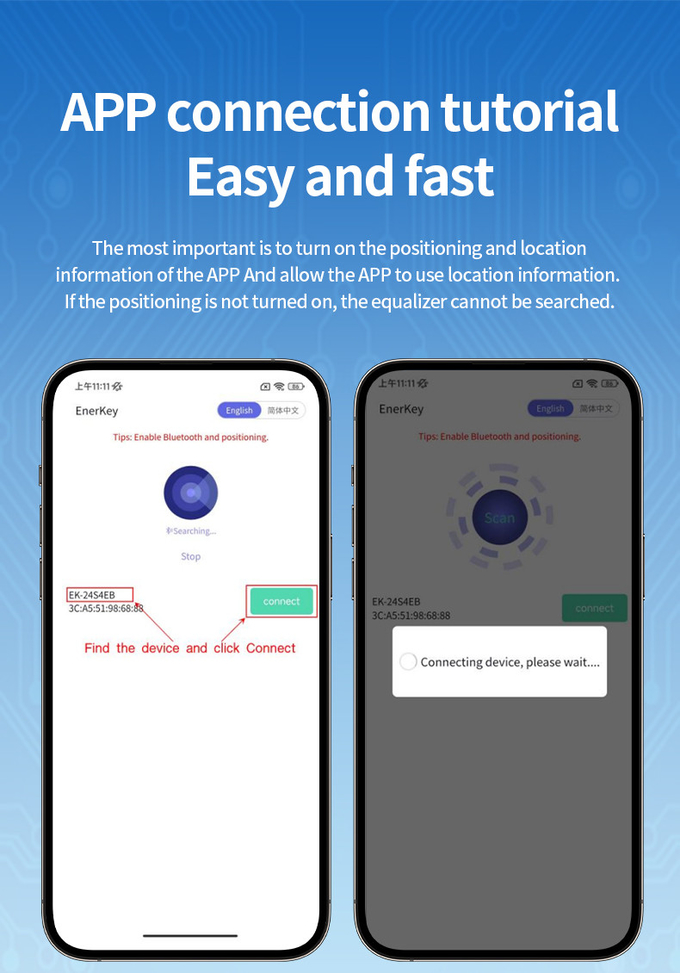 Enerkey Active Balancer Bluetooth 4A 2S-24S Battery Equalizer With Mobile App For Lifepo4/Li-ion