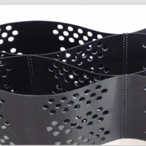 Quality Smooth Surface HDPE Geocell 100mm Height Black Color With Hole wholesale