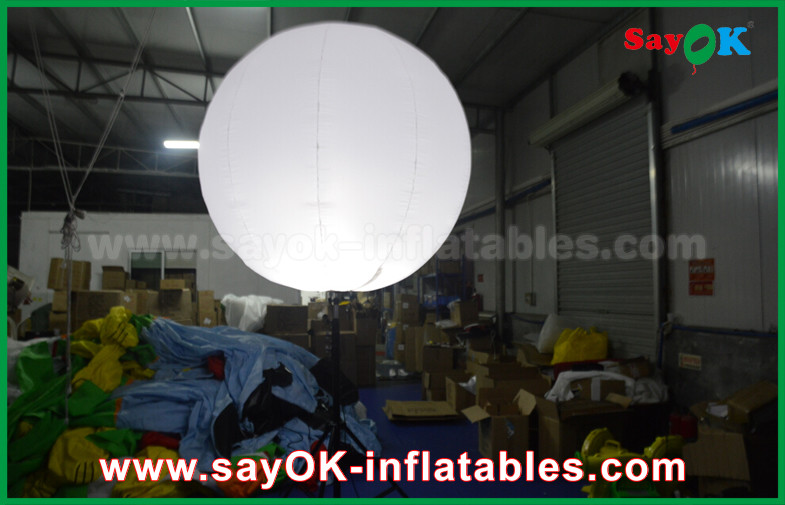 Custom 1.5m DIA Inflatable Lighting Decoration for Advertising , Stand Balloon With Tripod