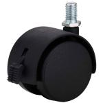 1.5 inch stem twin wheel furniture casters