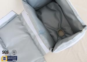 Quality Heat Thermal Insulation Jackets Removable Fiberglass Grey 25mm 260℃ Cover wholesale