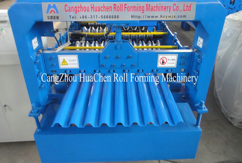 Galvanized Roofing Sheet Roll Forming Machine , Durable Roll Forming Equipment